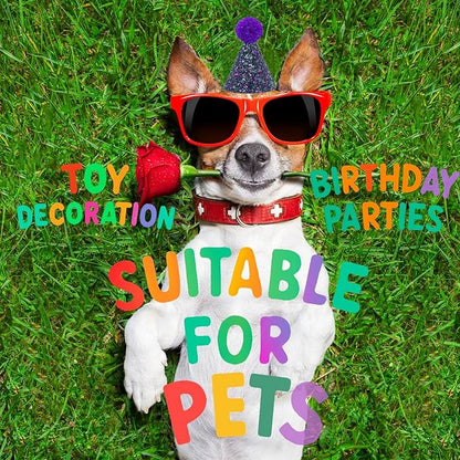 Mini Party Hats for Stuffed Animals, Birthday Party Cone Hats Dolls Dog Cat Rabbit Puppies Assorted Animal Birthday