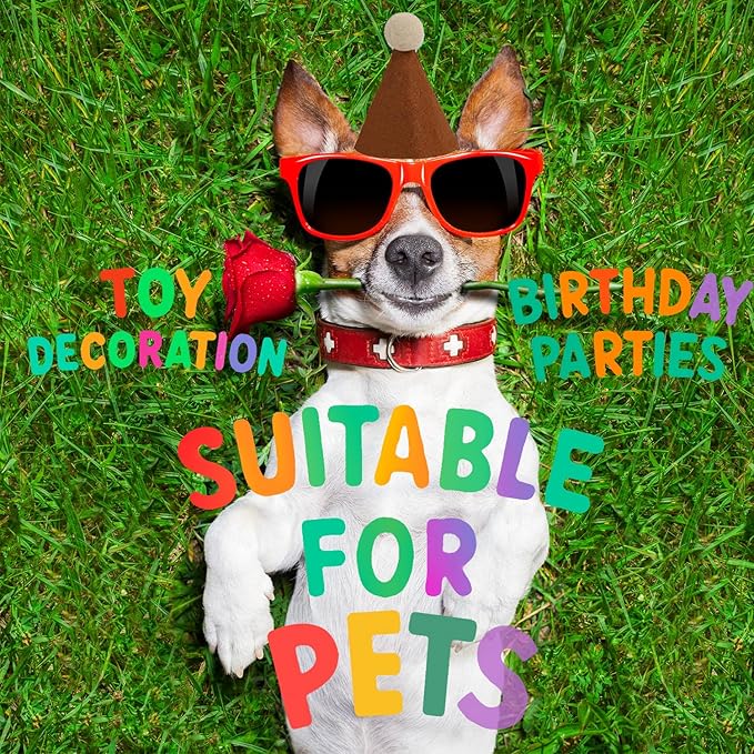 Mini Party Hats for Stuffed Animals, Birthday Party Cone Hats Dolls Dog Cat Rabbit Puppies Assorted Animal Birthday