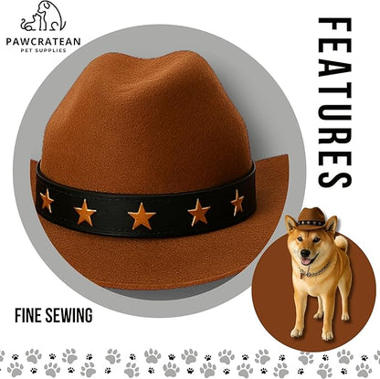 Pet Custom Dog Custom Cat Custom Hoodie, Sporty Look, Funny Gift, Halloween Holiday (Cowboy Hat, One Size)