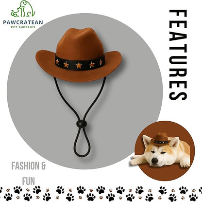 Pet Custom Dog Custom Cat Custom Hoodie, Sporty Look, Funny Gift, Halloween Holiday (Cowboy Hat, One Size)