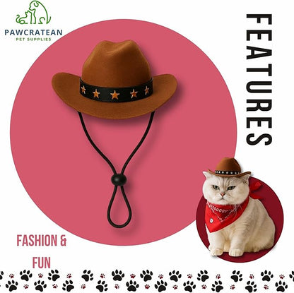 Pet Custom Dog Custom Cat Custom Hoodie, Sporty Look, Funny Gift, Halloween Holiday (Cowboy Set, One Size)