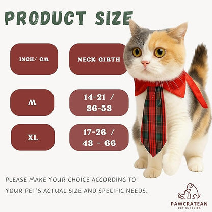 Pet Custom Dog Custom Cat Custom Hoodie, Sporty Look, Funny Gift, Halloween Holiday (Red Tie & Scarf Set, X-Large)