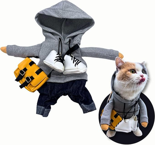 Pet Custom Dog Custom Cat Custom Hoodie, Sporty Look, Funny Gift, Halloween Holiday (Sporty Hoodie, Medium)
