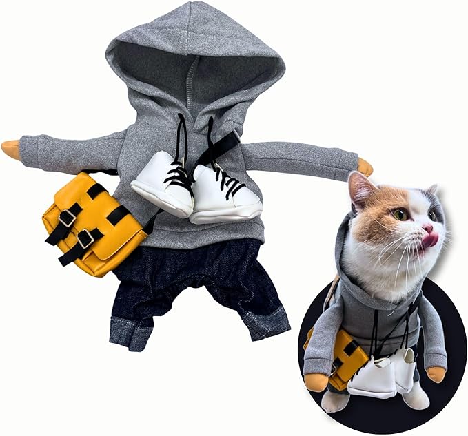 Pet Custom Dog Custom Cat Custom Hoodie, Sporty Look, Funny Gift, Halloween Holiday (Sporty Hoodie, Small)