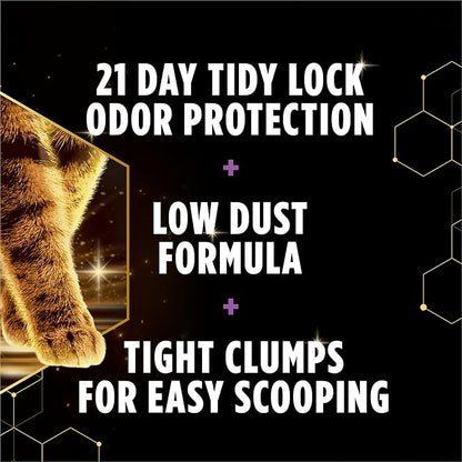 Purina Tidy Cats Performance Plus Feet Unscented Low Tracking, Clumping, Odor Control Kitty Litter   - 22 lb. Box