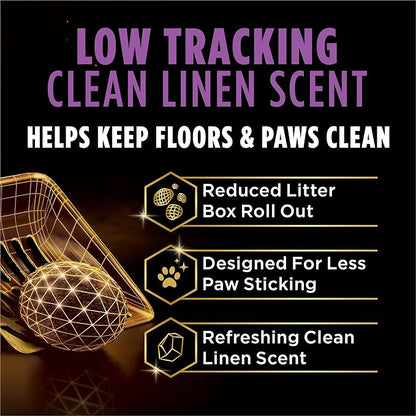 Purina Tidy Cats Performance Plus Feet Unscented Low Tracking, Clumping, Odor Control Kitty Litter   - 22 lb. Box