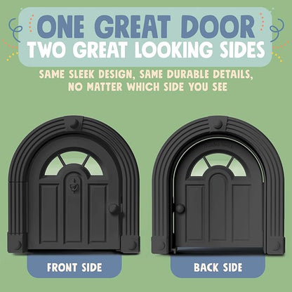 Purrfect Portal Meow Manor® Cat Door Interior Door - No-Flap, Fits Cats Up to 20 lbs, Easy DIY Setup, No Training Needed