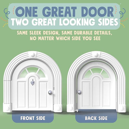 Purrfect Portal Meow Manor® Cat Door Interior Door - No-Flap, Fits Cats Up to 20 lbs, Easy DIY Setup, No Training Needed