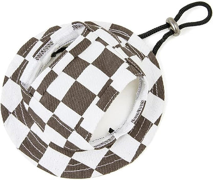 Round Brim Princess Hat Visor Hat Pet Dog Mesh Porous Sun Hat with Ear Holes for Small, Extra Small Dog Teddy, Pug, Chihuahua, Shih Tzu, Yorkshire Terriers, Papillon U-Coffee L