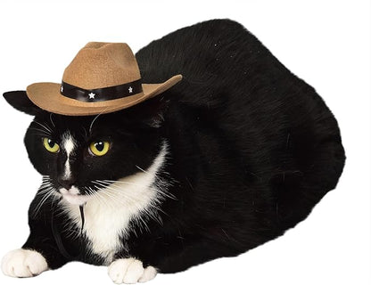 Rubies Cowboy Pet Hat for Dogs or Cats, M/L