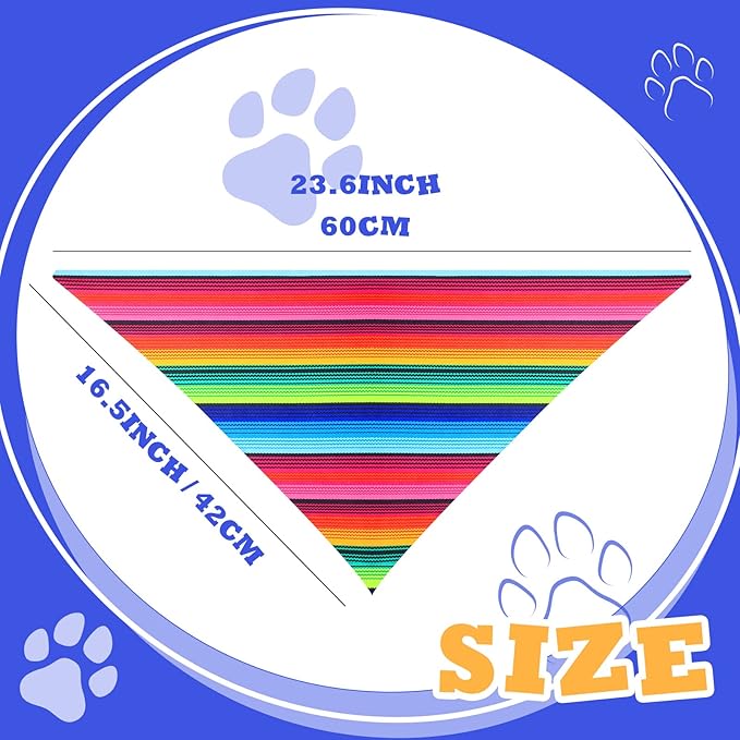 Saintrygo Dog Sombrero Hat Pet Carnival Costume Straw Mexican Hat and Dog Bandana Pet Triangle Bib for Mexican Cowboy Carnival Decorations
