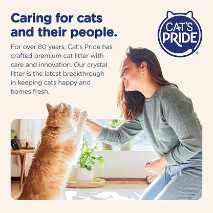 Ultra Micro Crystals Premium Cat Litter - 99.9% Dust Free, Soft on Paws, Fragrance Free - 15 Lbs. Total (3pk of 5 Lbs.)