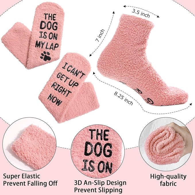 Winter Knitted Beanie Hat and Themed Scoks for Dog Cat Lover Gifts, Christmas Stocking Stuffers for Men Women