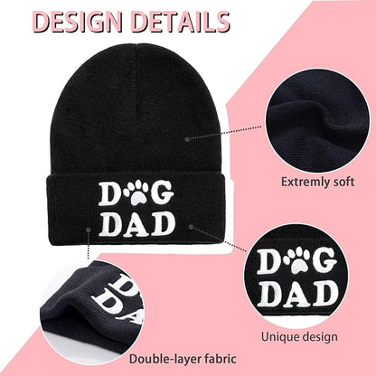 Winter Knitted Beanie Hat and Themed Scoks for Dog Cat Lover Gifts, Christmas Stocking Stuffers for Men Women