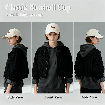 Womens Baseball Cap Adjustable Embroidered Unconstructed Golf Beach Hat Gift for Women