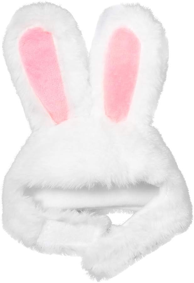 XIMISHOP Cute Costume Bunny Rabbit Hat with Ears for Cats & Small Dogs Party Costume Easter Pet Accessory Headwear