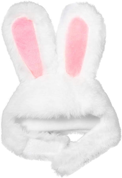 XIMISHOP Cute Costume Bunny Rabbit Hat with Ears for Cats & Small Dogs Party Costume Easter Pet Accessory Headwear